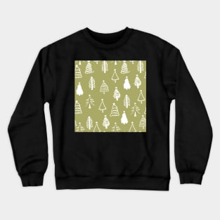 Decorative winter seamless pattern with christmas tree. Christmas background. Crewneck Sweatshirt